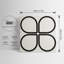 8" x 8" White Graphic PVC Peel & Stick Field Tile