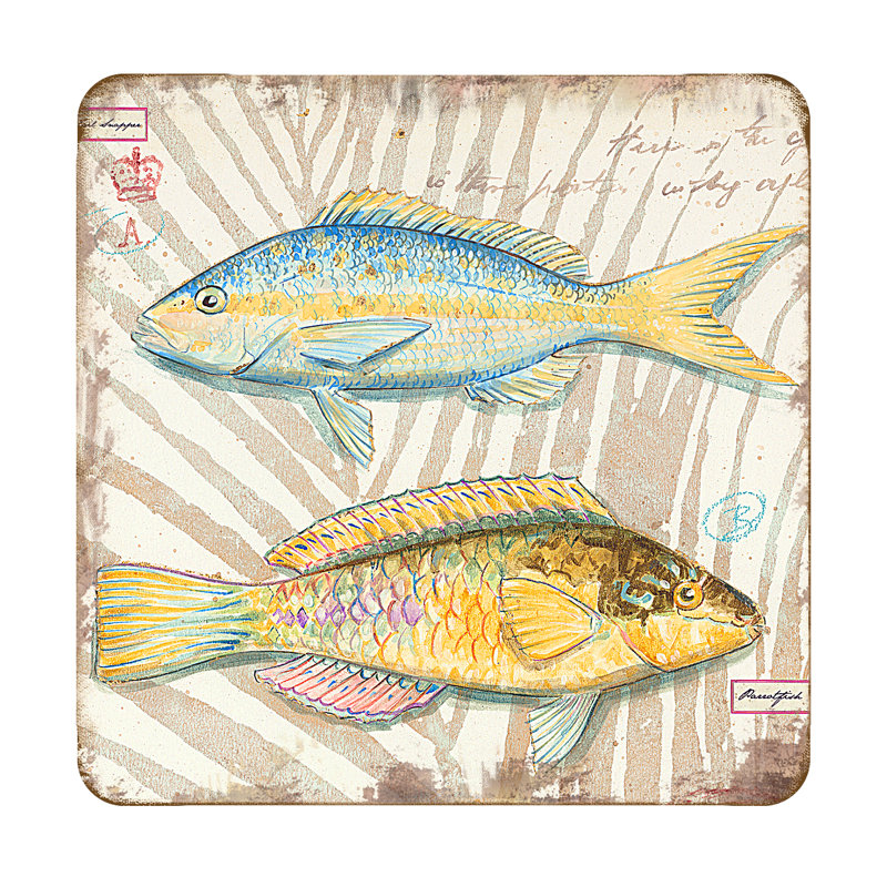 Sous-verre poissons