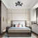 Hannah-Jayne 4 - Light 12.8'' Sputnik Modern Linear Flush Mount