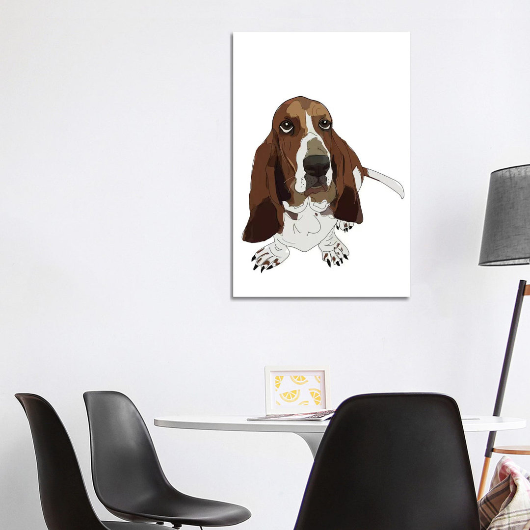 Basset Hound - Wrapped Canvas Painting