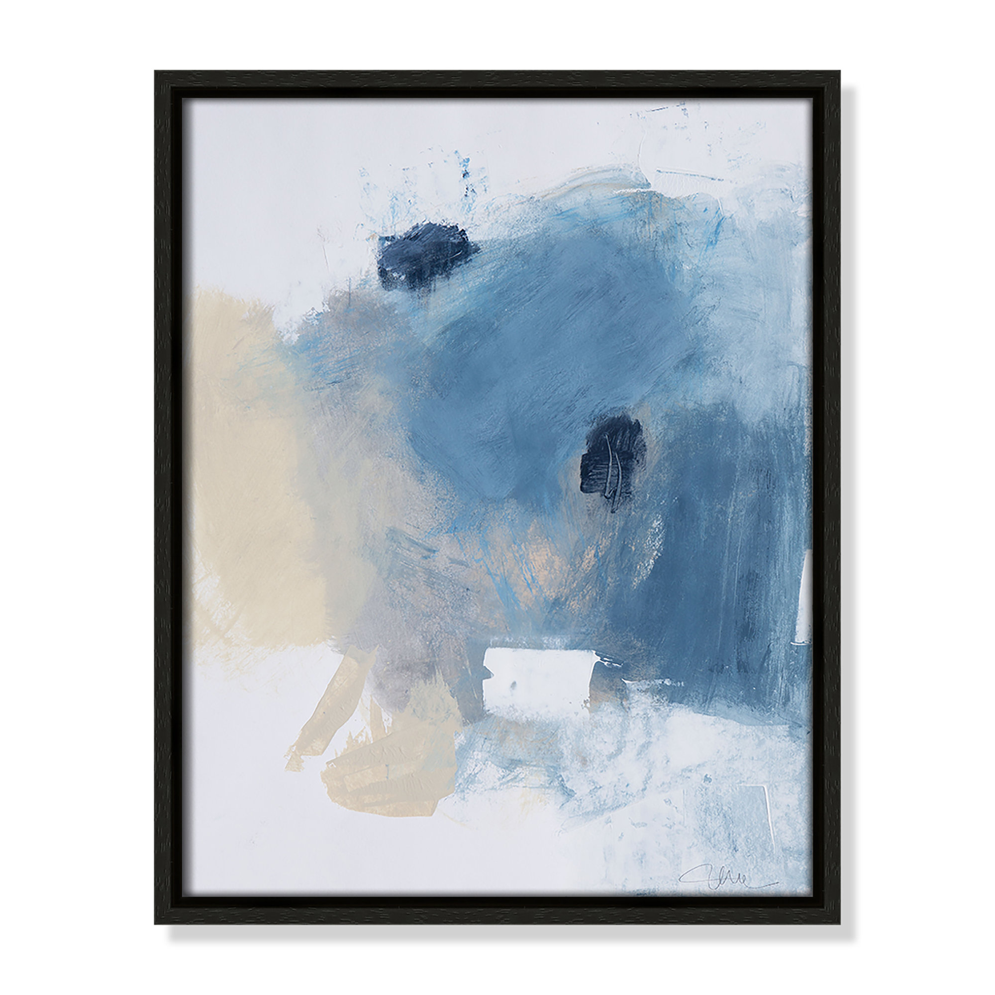 Coastal Carnival I Print by Casa Fine Arts, No Mat, 15.5" H x 12.5" W x 2" D, Espresso Floater Framed Canvas