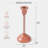 Hand-Painted Dusty Pink Aluminum Taper Candle Holder-1574520815