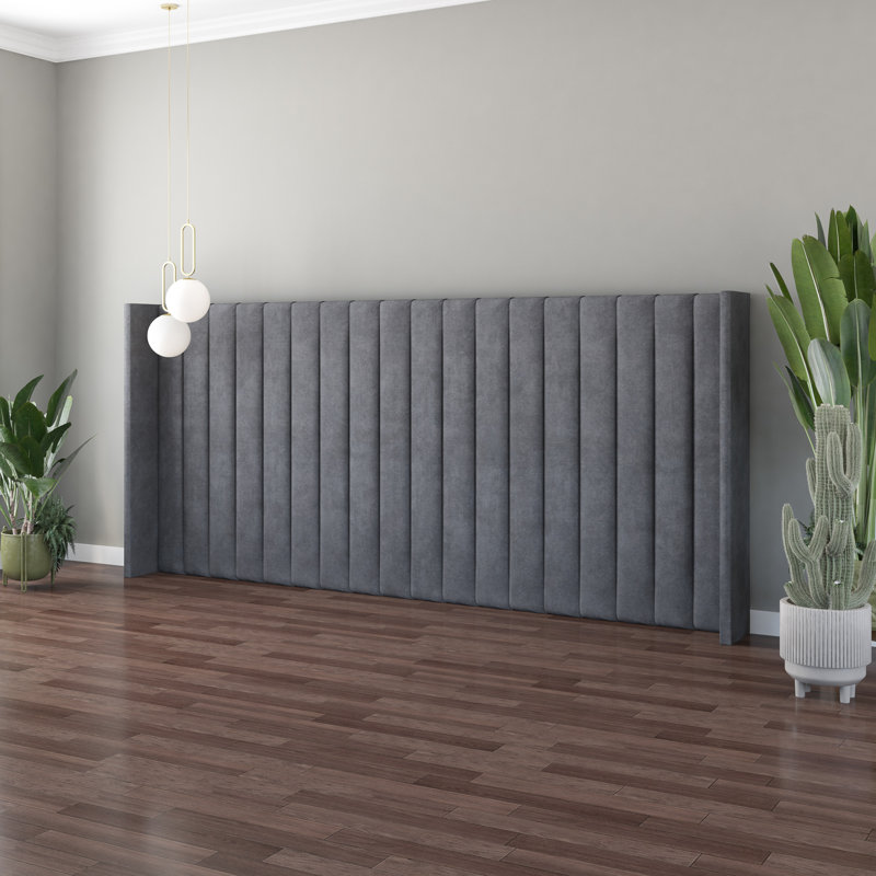 Arye Upholstered Headboard, Steel