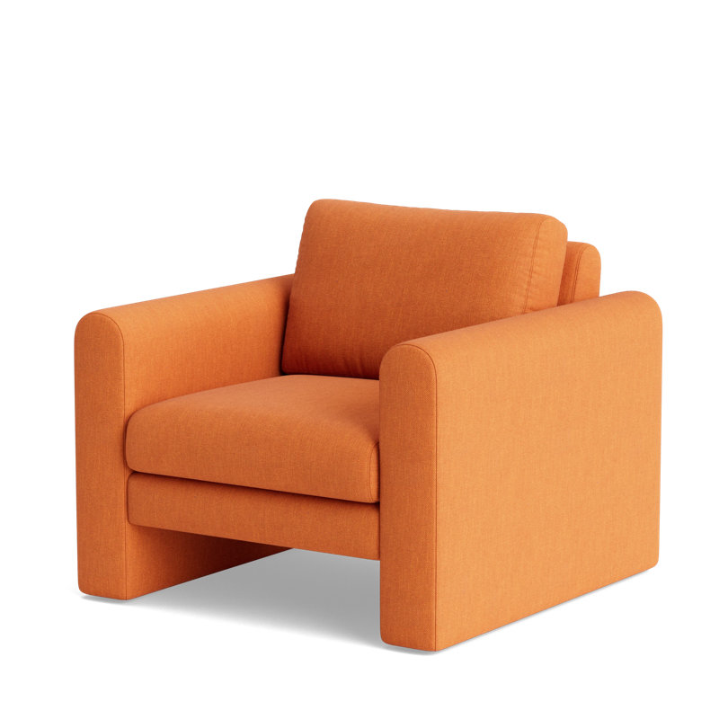 Knox Accent Chair, Performance Weave - Carrot