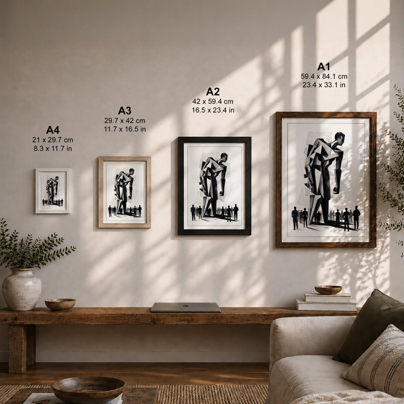 The Monumental Figure Expressionism - Print, Unframed, A4 - 29.7 x 21.0 cm