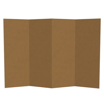 Kuuda High Cardboard Temporary Folding Screen