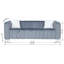 A Canapé Modern Channel, 3 places, Chesterfield-500637064