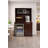 Office Breakroom Refreshment Cabinet with Microwave Shelf & Mini Fridge Opening – Fully Assembled Commercial Coffee Station – 36" W x 24" D x 75" H-35203859
