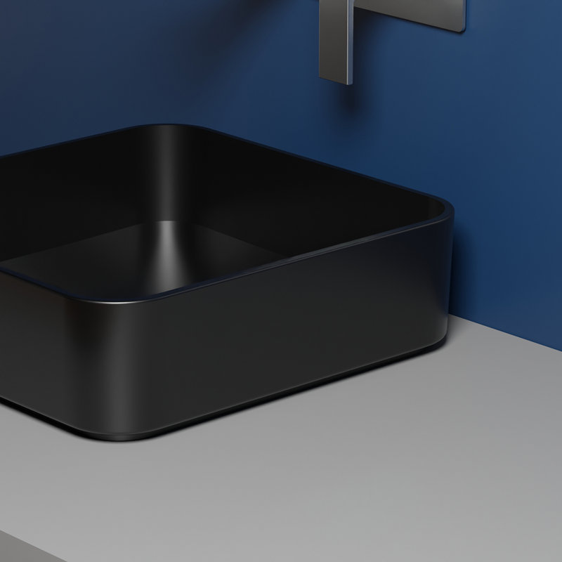 Mood 14.2 in. L Bathroom Sink, Matte Black