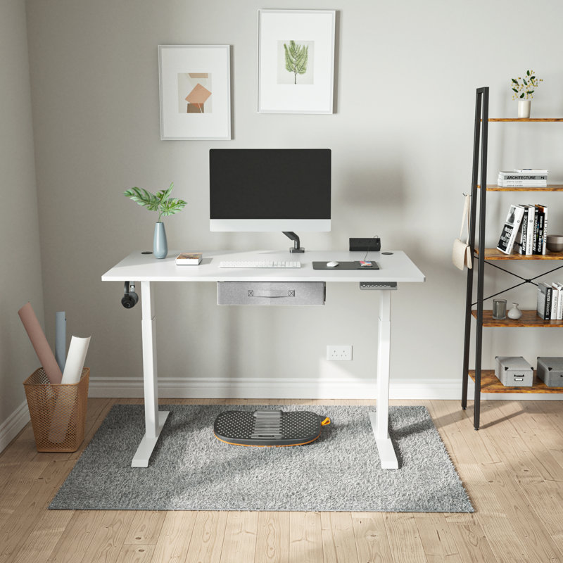 Bureau debout à hauteur réglable Daejha, Blanc