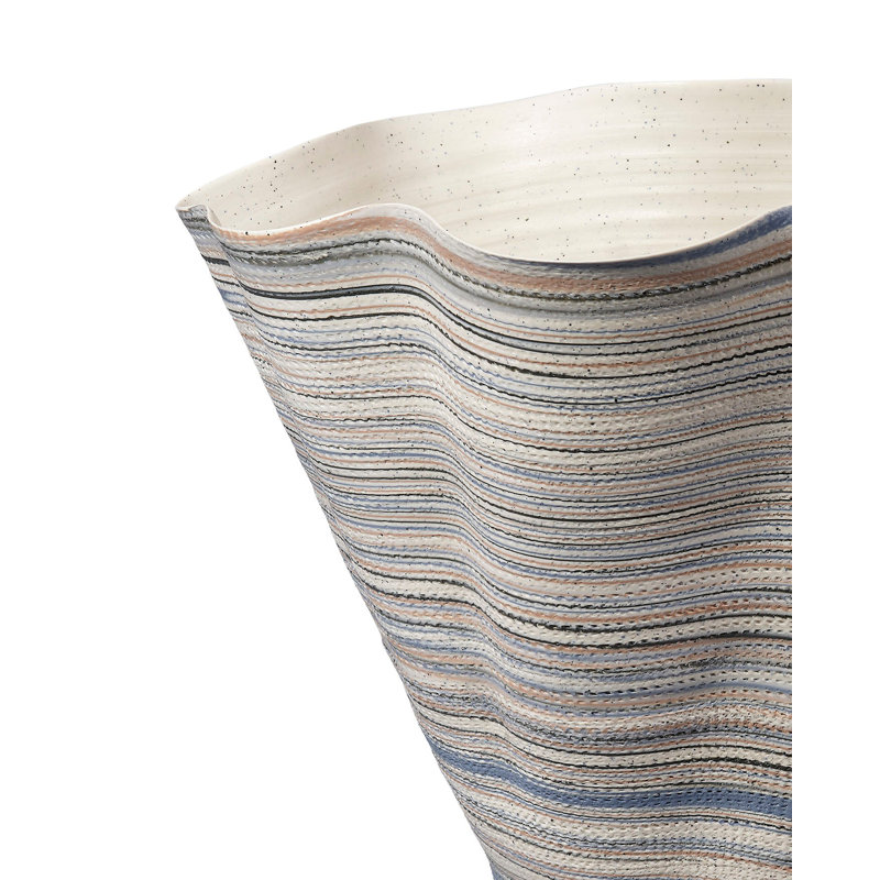 Splayed Handcrafted Ceramic Table Vase
