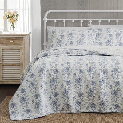 Cotton Plain Weave Floral Quilt