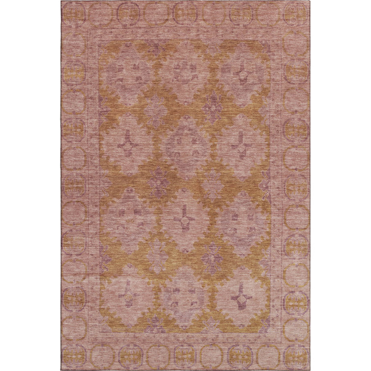 Premium Machine Washable Lubbers AMF1760 Border Rug