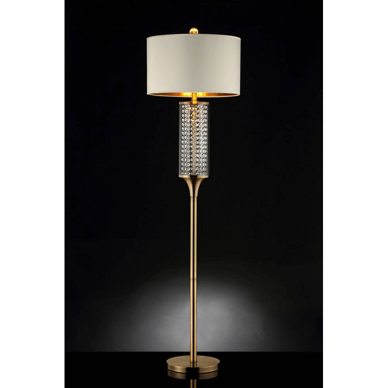62.25-Inch Pluviam Crystal Floor Lamp