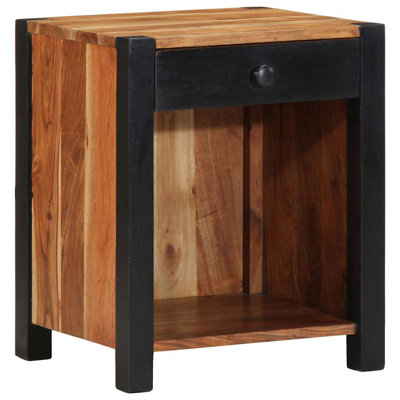 40cm W Solid Wood Bedside Table