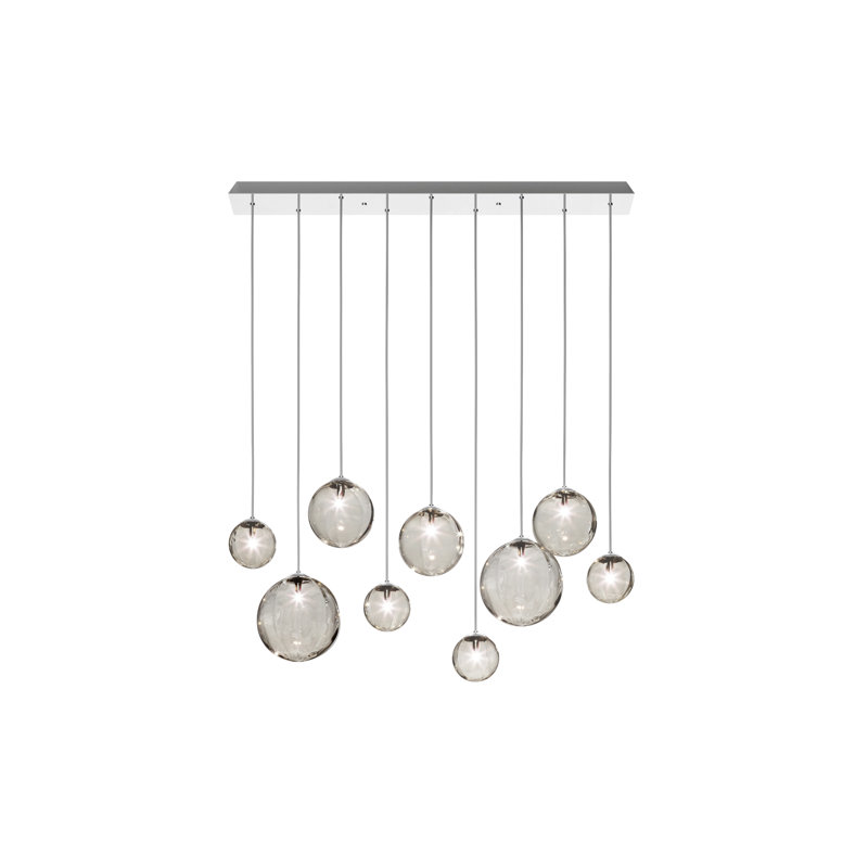 Puppet Suspension L9 Smoky Transparent Matt Black 1 G9 Ul, Glossy Chrome, Smoky Transparent