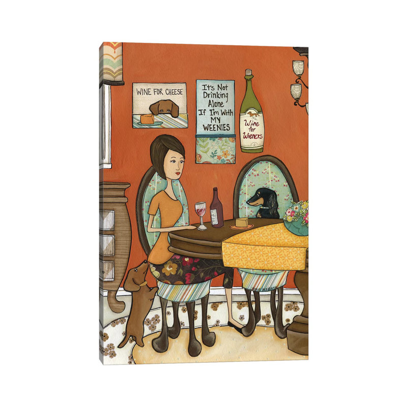 Wine For Cheese by Jamie Morath - Wrapped Canvas Print, 20.32 cm H x 30.48 cm W