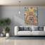 "Epic Graffiti", "Stripes 2" par Cheryl Warrick, art mural sur toile