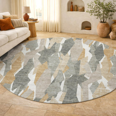 Premium Machine Washable Mayfield AMF2329 Stripes Rug