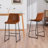 Scher Faux Leather Upholstered Counter & Bar Stools with Sled Legs-1630566308-1630566309