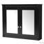 Armoire de rangement murale de 36 po x 28 po avec 2 miroirs et tablettes réglables, design moderne et fonctionnel-815613911