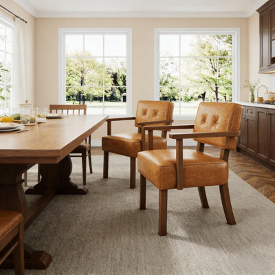 Mid-Century Dining Chair with Wood Frame for Living Room, Dining Room