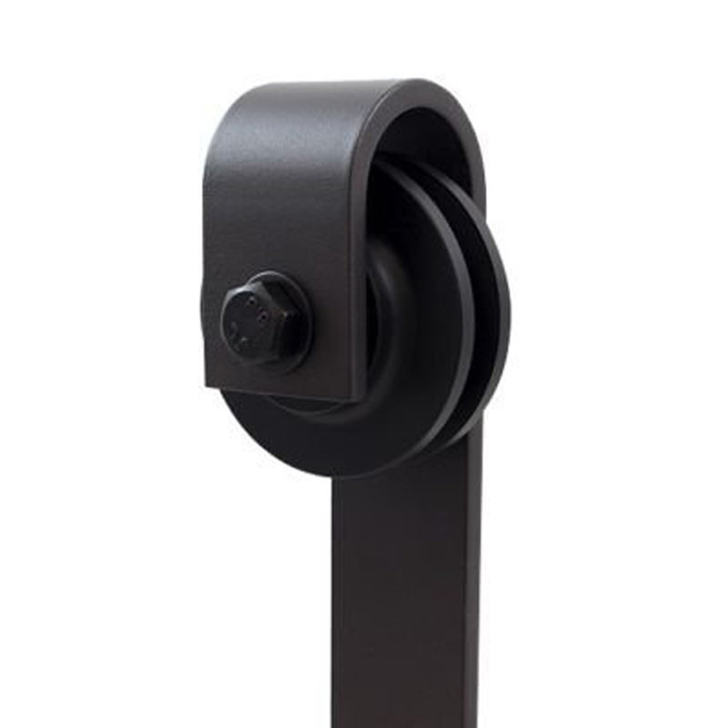 Bronze Steel Single Door Barn Door Hardware Kit Standard Single