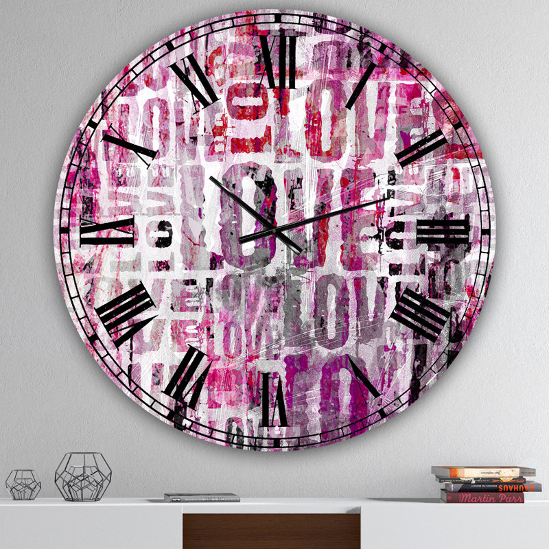 Horloge murale Grove Love Square, Moyen