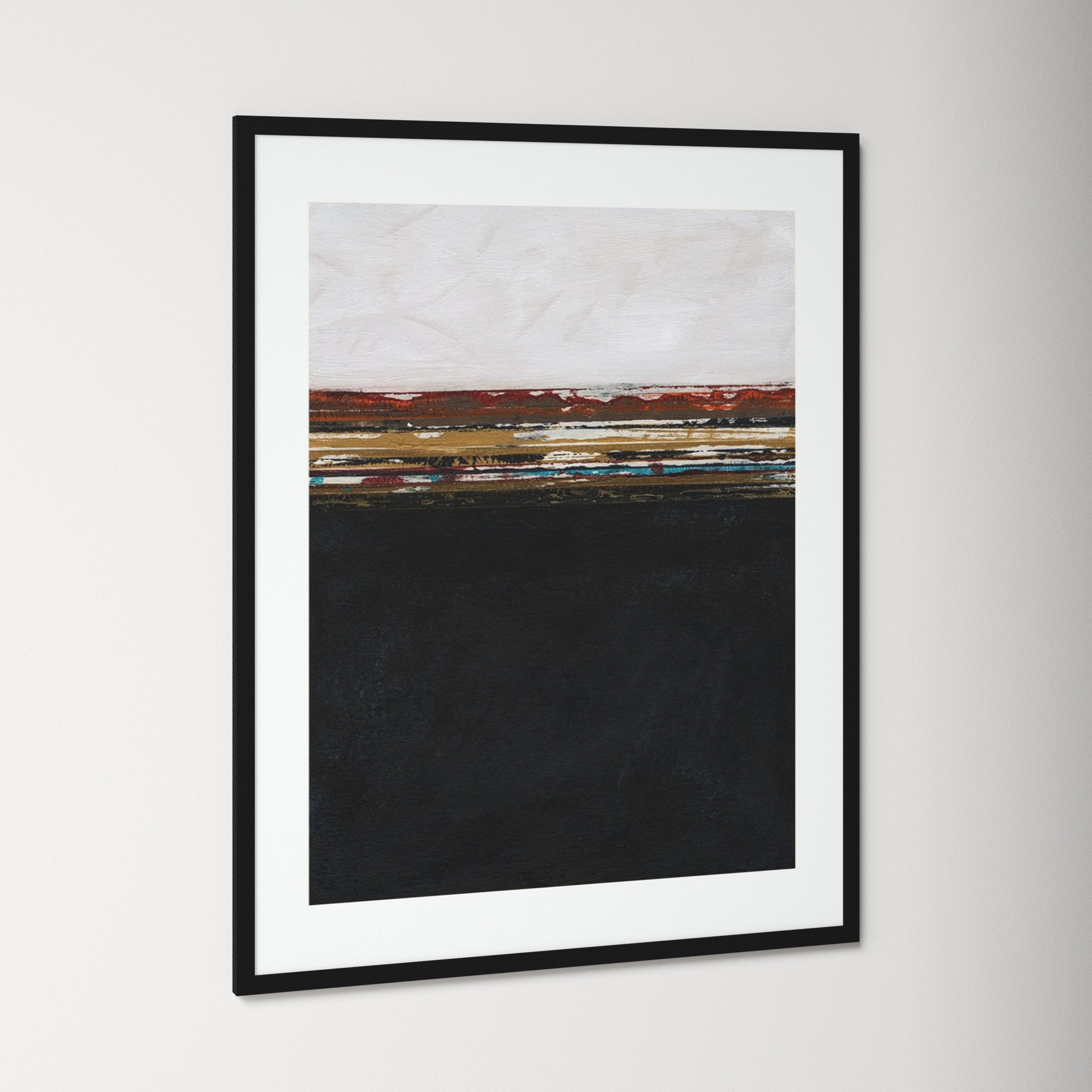 A Sense Of Space I by Jodi Fuchs, 42.12" H x 33.12" W x 0.88" D, Black Framed Paper