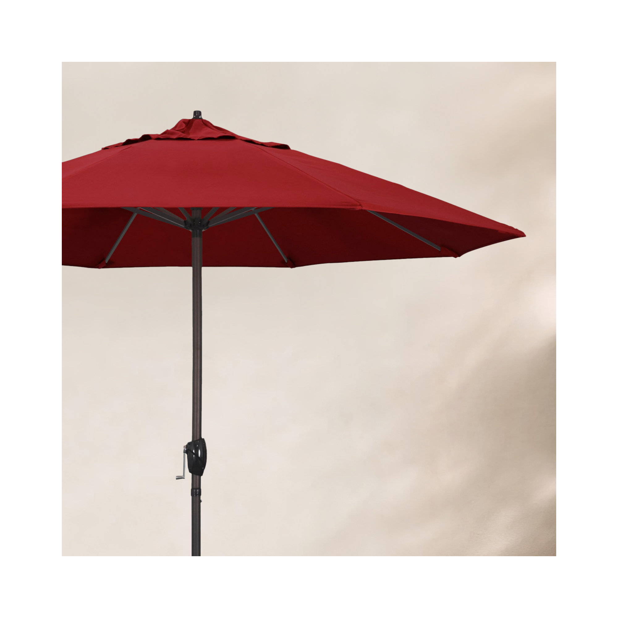 108'' Outdoor Umbrella, Red - Pacifica
