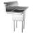 45 " L x 21 " W Silver Freestanding Service Sink