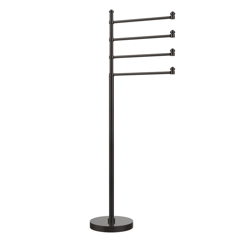 Porte-serviettes sur pied 4 accoudoirs Southbeach, Bronze huilé