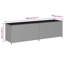 Coffre de rangement en polyéthylène rotin gris 78,7 po x 19,7 po x 23,6 po vidaXL -129393290-85263295