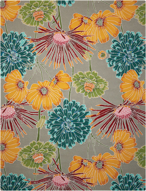 Asiha Floral Indoor Rug, Rectangle 8' x 10'6"