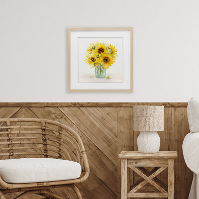 «Warm Yellow Sunflower Bouquet», impression par Patti Bishop