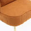 Fauteuil rembourré moderne avec structure en métal robuste pour le salon et la chambre à coucher-607451011
