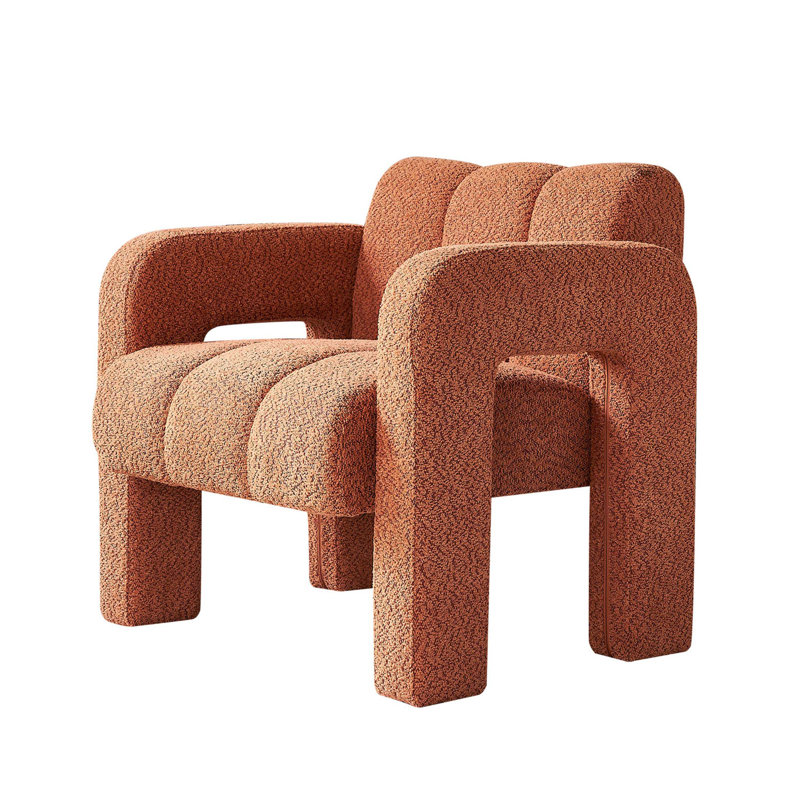 Fauteuil d'appoint rembourré 31,10 po, Orange