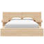 Ensemble de chambre à coucher 3 pièces avec lit et 2 tables de chevet flottantes James-109762589-109762586