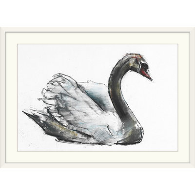 Endicott " Swan (Charcoal) " by Mark Adlington