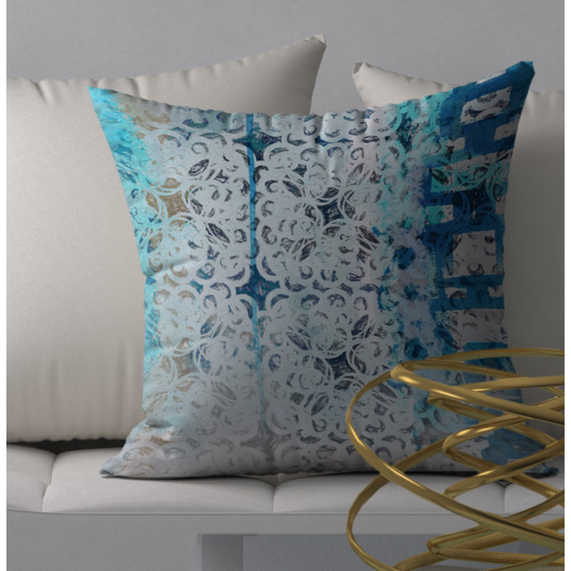 Housse de coussin et insert de coussin carré Treasure Fast, 24 po x 24 po