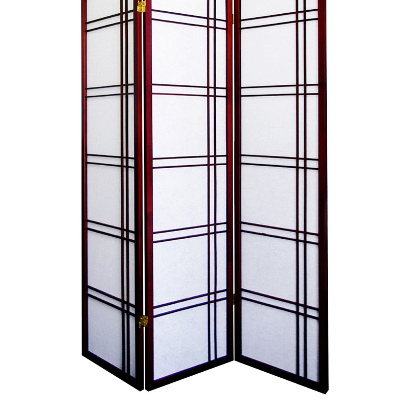 Cloison de 70 po de hauteur 3 po en cerisier - matériau en pin, articulé pour plier, ajoute une touche contemporaine à tout écran de bois, pliable pour une efficacité d'espace, maison moderne