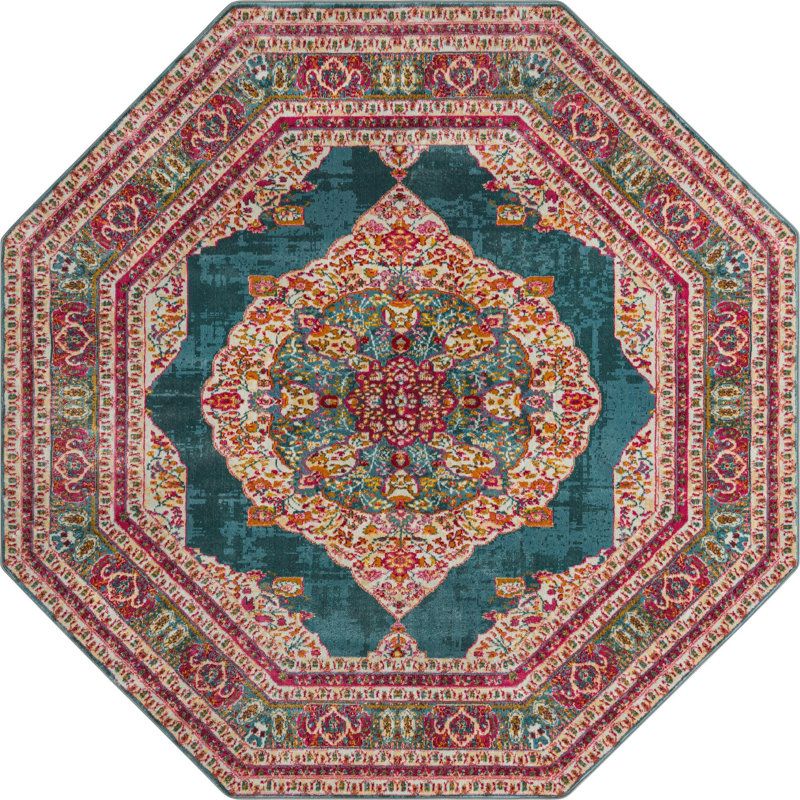 Oriental Indoor Rug, Octagon 8'2"