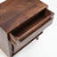 Walnut Tone Wooden Bedside Table Equipped With Single Storage Drawer