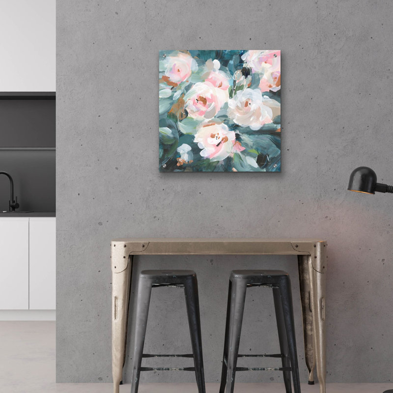  «Glimpses of Roses 1» par Danhui Nai, art mural en verre acrylique, 24 po x 24 po, H 24 po x l 24 po x P 0,2 po