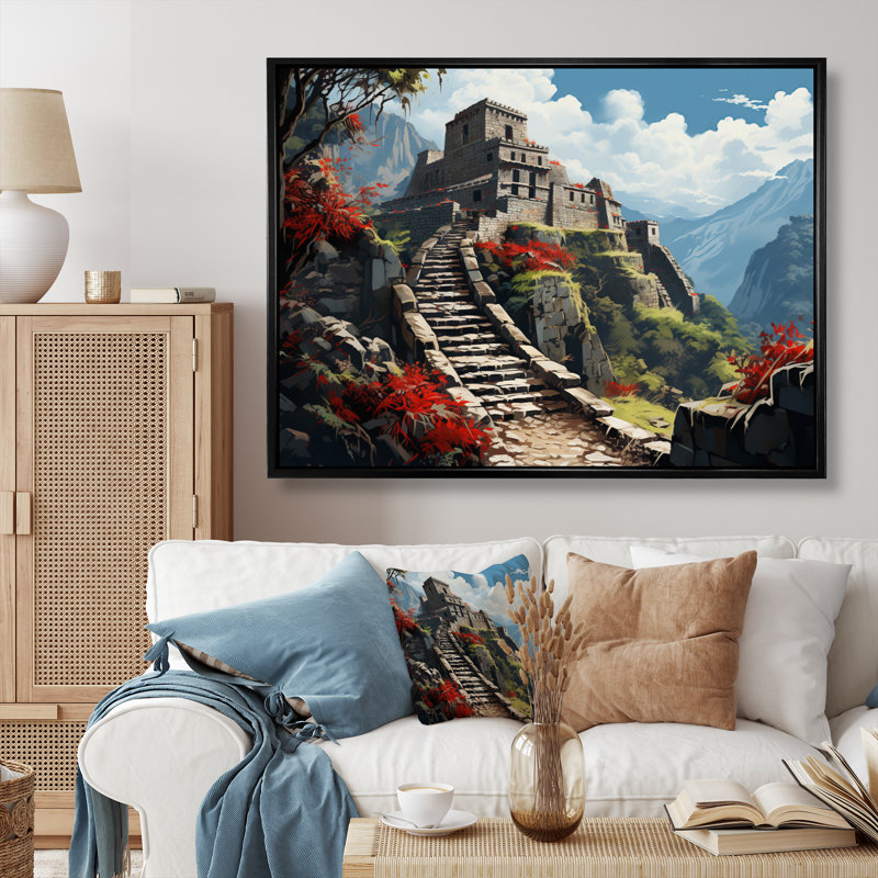 South America Cultural Heritage - Architecture Canvas Wall Art, H 16 po x l 32 po x P 1 po, Cadre flottant noir