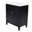 Meuble-lavabo 30 po avec lavabo style rétro-106646947