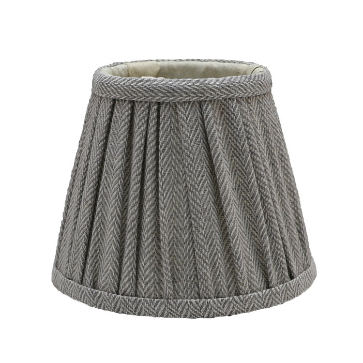 Empire Shade Light Grey Herringbone