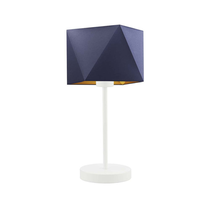 Candra Desk Lamp, Navy, White