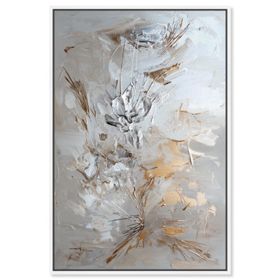 Golden Mirage Canvas Elegant Gold Abstract by Art Remedy