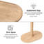 Amorsolo Solid Wood C Shape Pedestal Side Table-448645533